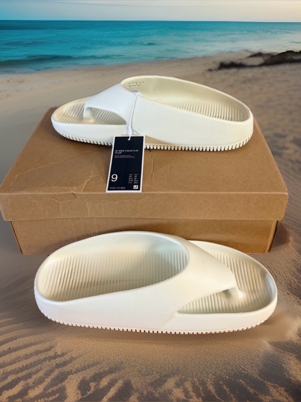 Nike Women's Size 9 Calm Sandals . “Sea Glass” colorway. New with tags.